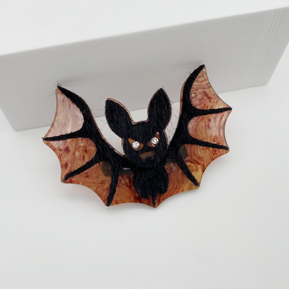 Woodland Badass Bat Acrylic Brooch