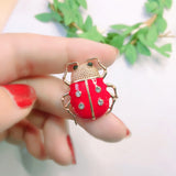 Twelve Ladybugs Enamel Pins