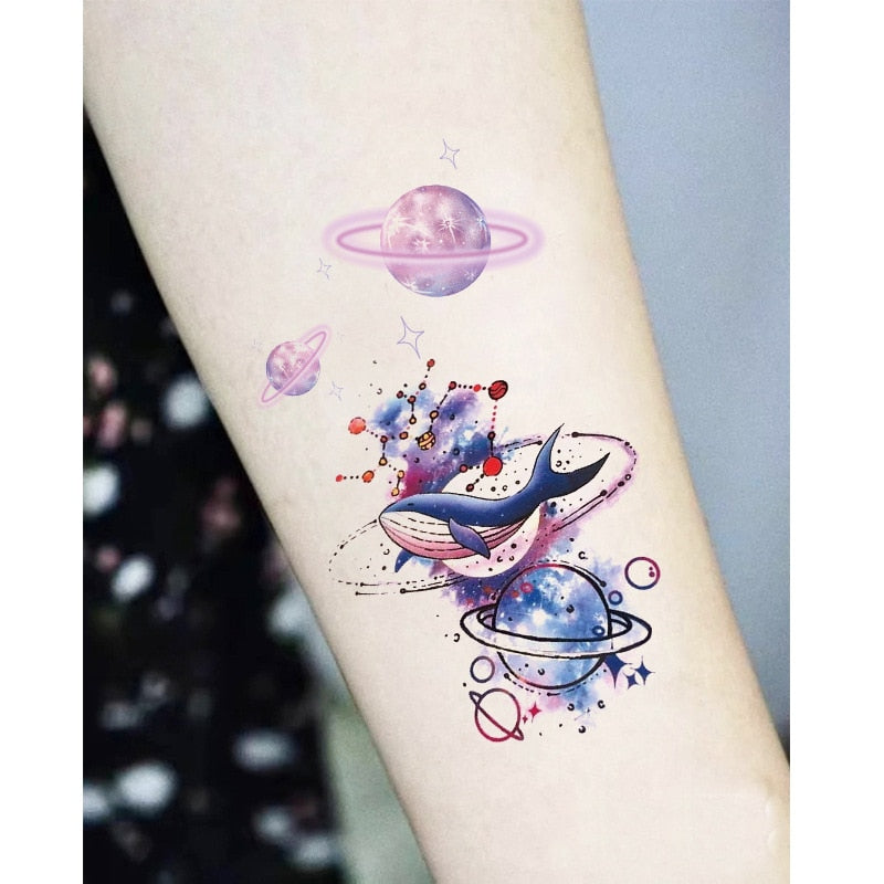 Feather Temporary Tattoos Waterproof Body Art