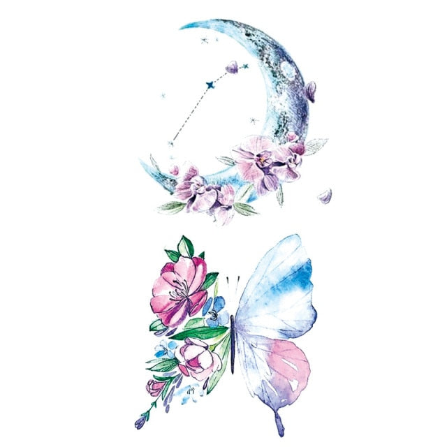 Feather Temporary Tattoos Waterproof Body Art