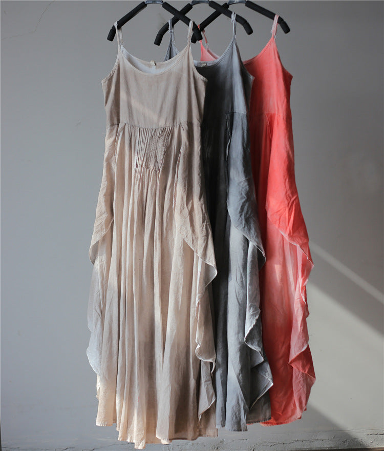Mori Cotton Long Layers Maxi Dresses