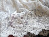 Mori Sweet Lace Layering Dress Black White Floral Embroidery Underdress