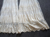 Mori Sweet Lace Layering Dress Black White Floral Embroidery Underdress