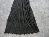 Mori Sweet Lace Layering Dress Black White Floral Embroidery Underdress