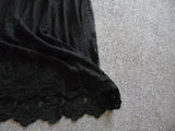 Mori Sweet Lace Layering Dress Black White Floral Embroidery Underdress