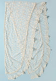 Mori Floral Embroidery Lace Scarf