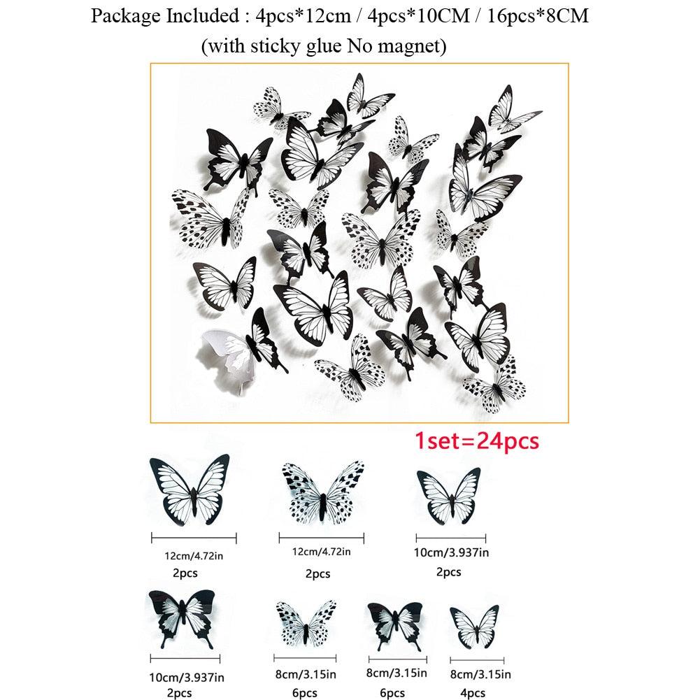 24 pcs/set Black & White 3D Butterfly Wall Sticker - Woodland Gatherer Woodland Gatherer | Australian Online Gift Store | Gifts & Treasures | Special Occasions & Everyday Fun | Whimsical Treats | Costumes | Jewellery | Fashion | Crafting DIY | Stationery | Boho Festival Fashion | Home Decor & Fittings     Afterpay Available Paypal Available Humm Available Worldwide Shipping Available