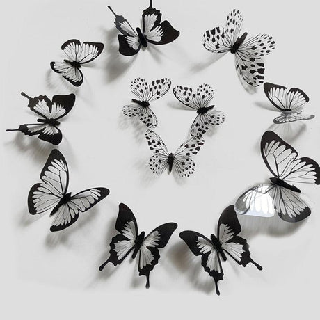 24 pcs/set Black & White 3D Butterfly Wall Sticker - Woodland Gatherer Woodland Gatherer | Australian Online Gift Store | Gifts & Treasures | Special Occasions & Everyday Fun | Whimsical Treats | Costumes | Jewellery | Fashion | Crafting DIY | Stationery | Boho Festival Fashion | Home Decor & Fittings     Afterpay Available Paypal Available Humm Available Worldwide Shipping Available