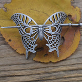 Antique Silver Colour Butterfly Hair Pin Hair Jewellery