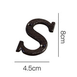 Cast Iron Metal DIY House Doorplate Letter Symbol Door Decoration Home Decor