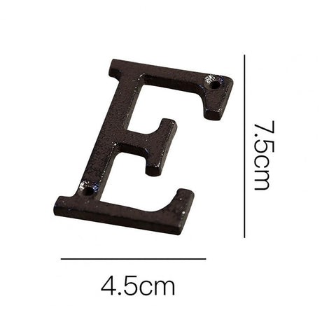 Cast Iron Metal DIY House Doorplate Letter Symbol Door Decoration Home Decor