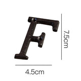 Cast Iron Metal DIY House Doorplate Letter Symbol Door Decoration Home Decor