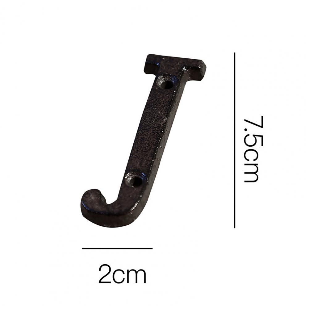 Cast Iron Metal DIY House Doorplate Letter Symbol Door Decoration Home Decor