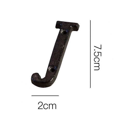 Cast Iron Metal DIY House Doorplate Letter Symbol Door Decoration Home Decor