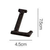 Cast Iron Metal DIY House Doorplate Letter Symbol Door Decoration Home Decor
