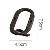 Cast Iron Metal DIY House Doorplate Letter Symbol Door Decoration Home Decor