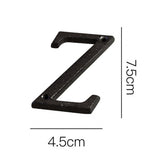 Cast Iron Metal DIY House Doorplate Letter Symbol Door Decoration Home Decor