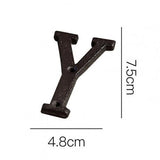 Cast Iron Metal DIY House Doorplate Letter Symbol Door Decoration Home Decor