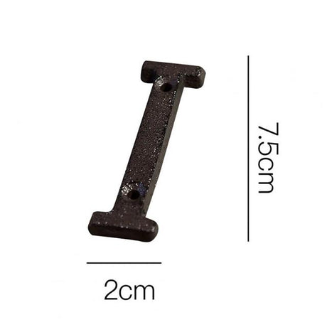 Cast Iron Metal DIY House Doorplate Letter Symbol Door Decoration Home Decor