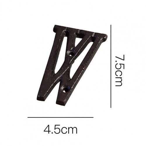 Cast Iron Metal DIY House Doorplate Letter Symbol Door Decoration Home Decor