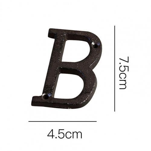 Cast Iron Metal DIY House Doorplate Letter Symbol Door Decoration Home Decor