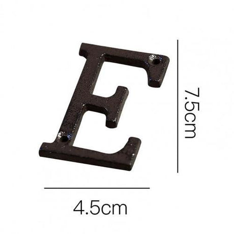 Cast Iron Metal DIY House Doorplate Letter Symbol Door Decoration Home Decor