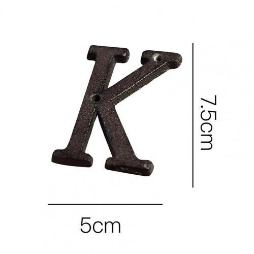 Cast Iron Metal DIY House Doorplate Letter Symbol Door Decoration Home Decor