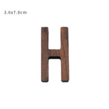 Nordic Style Black Walnut Decorative Letters Wooden Alphabet