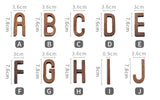 Nordic Style Black Walnut Decorative Letters Wooden Alphabet