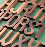 Nordic Style Black Walnut Decorative Letters Wooden Alphabet
