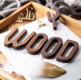 Nordic Style Black Walnut Decorative Letters Wooden Alphabet