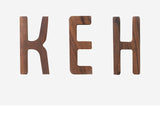 Nordic Style Black Walnut Decorative Letters Wooden Alphabet