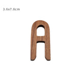 Nordic Style Black Walnut Decorative Letters Wooden Alphabet