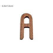 Nordic Style Black Walnut Decorative Letters Wooden Alphabet
