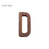 Nordic Style Black Walnut Decorative Letters Wooden Alphabet