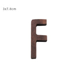 Nordic Style Black Walnut Decorative Letters Wooden Alphabet