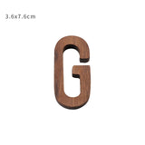 Nordic Style Black Walnut Decorative Letters Wooden Alphabet
