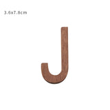 Nordic Style Black Walnut Decorative Letters Wooden Alphabet