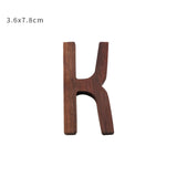 Nordic Style Black Walnut Decorative Letters Wooden Alphabet