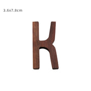 Nordic Style Black Walnut Decorative Letters Wooden Alphabet