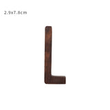 Nordic Style Black Walnut Decorative Letters Wooden Alphabet