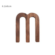 Nordic Style Black Walnut Decorative Letters Wooden Alphabet