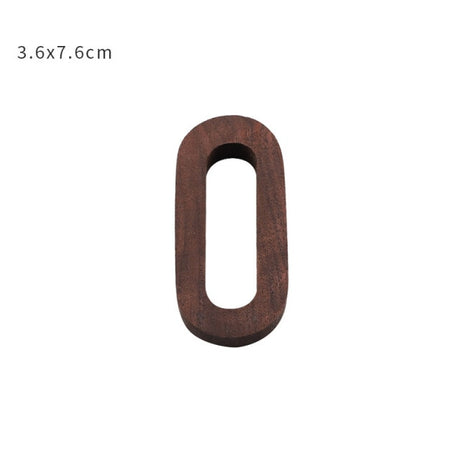 Nordic Style Black Walnut Decorative Letters Wooden Alphabet