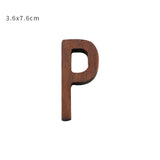 Nordic Style Black Walnut Decorative Letters Wooden Alphabet