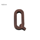 Nordic Style Black Walnut Decorative Letters Wooden Alphabet