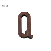 Nordic Style Black Walnut Decorative Letters Wooden Alphabet