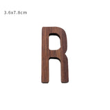 Nordic Style Black Walnut Decorative Letters Wooden Alphabet