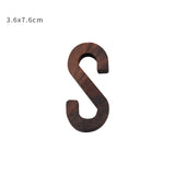 Nordic Style Black Walnut Decorative Letters Wooden Alphabet
