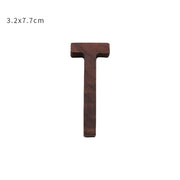 Nordic Style Black Walnut Decorative Letters Wooden Alphabet