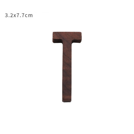 Nordic Style Black Walnut Decorative Letters Wooden Alphabet